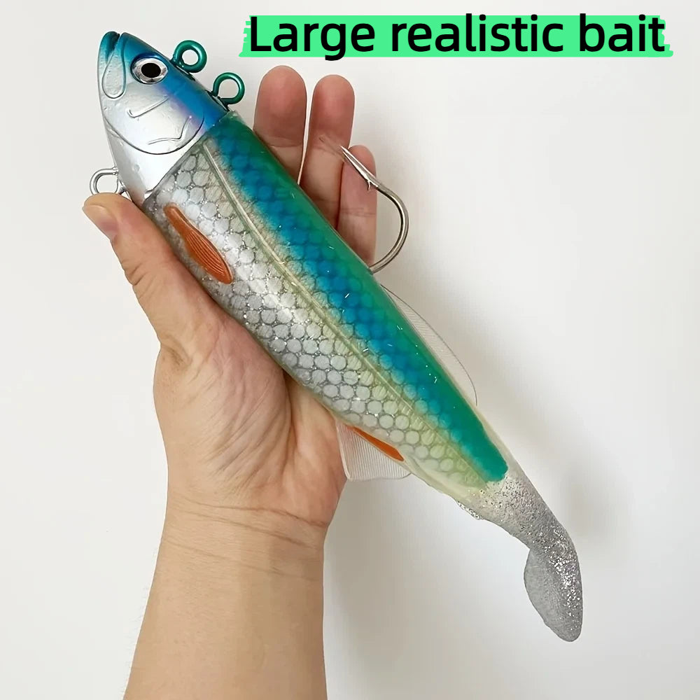 1PC 9.84inch/ 430g Professional Boat Jig Head Lure | Ultra-Heavy Deep Sea Jigging Bait | Specially Designed for Tuna
