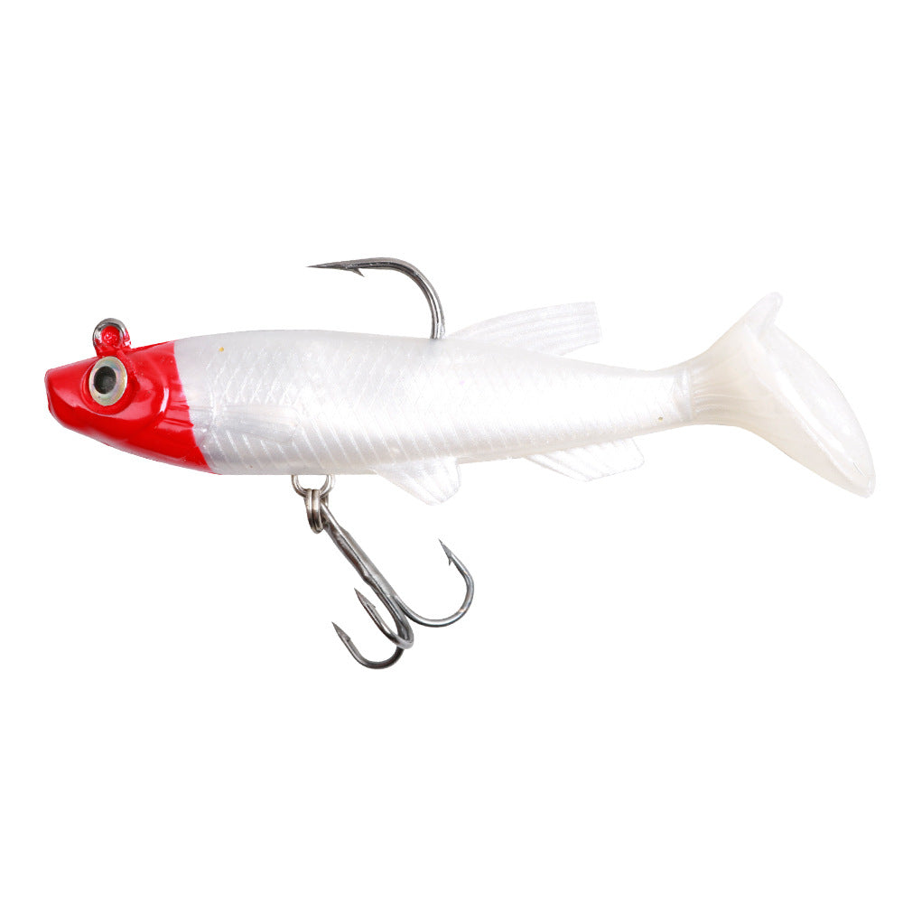 9cm 12.5g T-Tail Lead Head Soft Lure - Swimbait for Bass, Pike & Asp