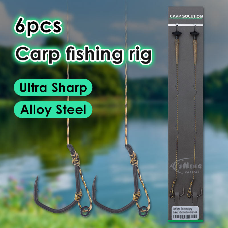 6-Pcs carp fishing rig