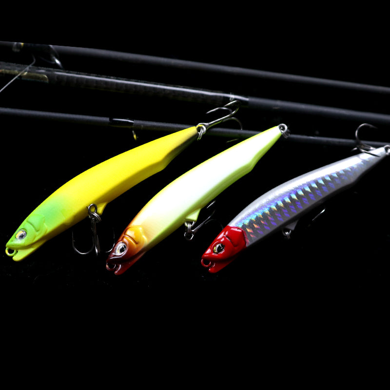 Far throw, heavy tooth water pencil full swimming layer Luya bait 90mm15g fake bait bait, perch mouth hard bait