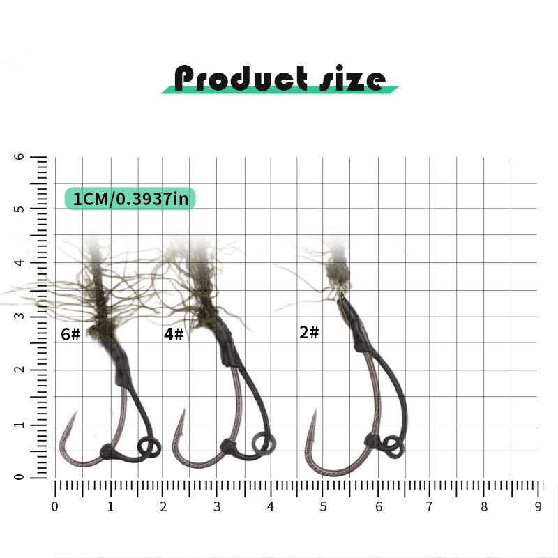 2pcs Seaweed carp fishing ri'g