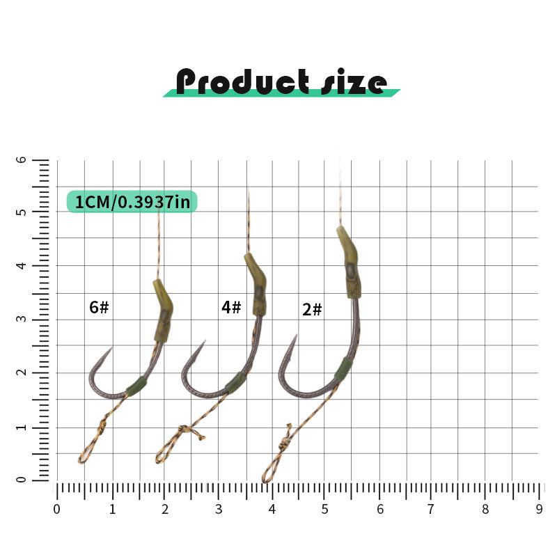 6-Pcs carp fishing rig