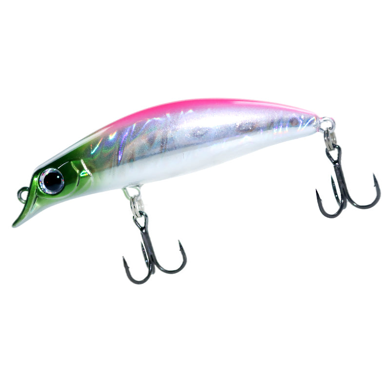 Far investment shoal shallow bait floating Minolua bait 75mm7g fresh water bait white strip plastic bait