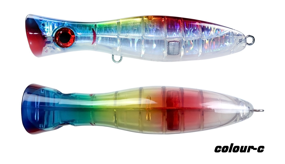 English Water surface system, round mouth big wave climbing 180mm105g sea fishing wave lying Luya bait yellow bonito sea bass fake bait bait