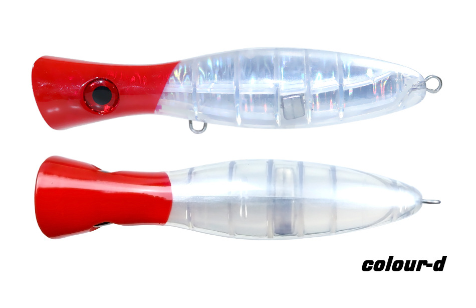 English Water surface system, round mouth big wave climbing 180mm105g sea fishing wave lying Luya bait yellow bonito sea bass fake bait bait