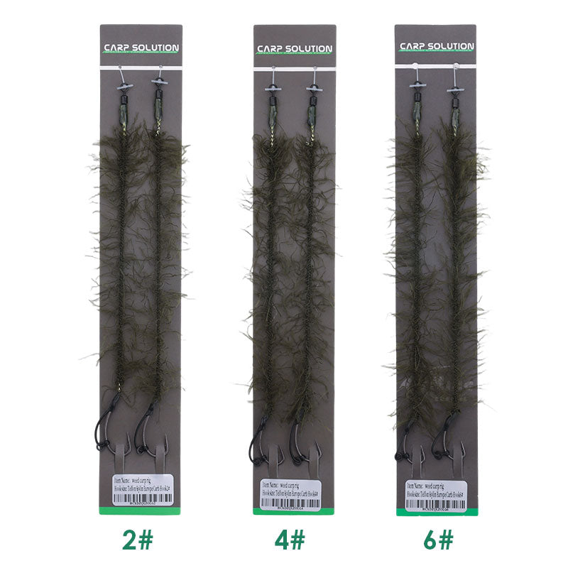 2pcs Seaweed carp fishing ri'g