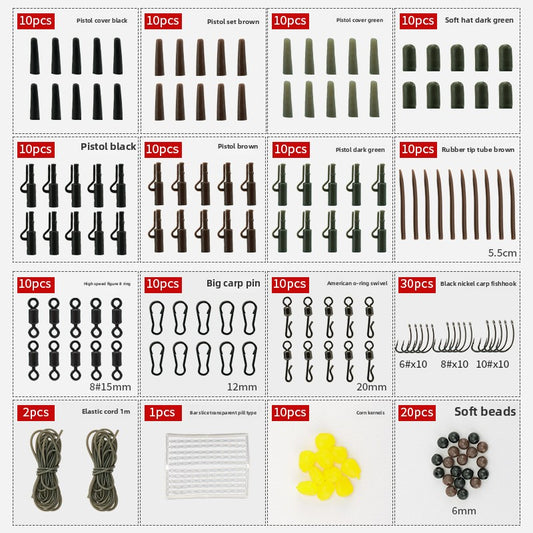173 pieces European carp fishing set