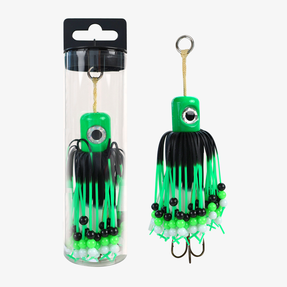 Big Game Squid Vibe Lure 100g-180g – Luminous UV Saltwater Jigging Bait