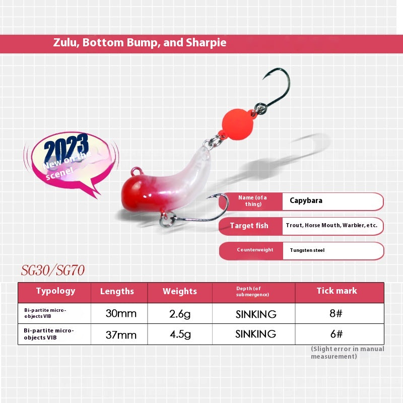 Japanese micro-bait multi-section fish mini Luya bait VIB2.6g日系微物饵多节鱼迷你路亚饵VIB4.5g