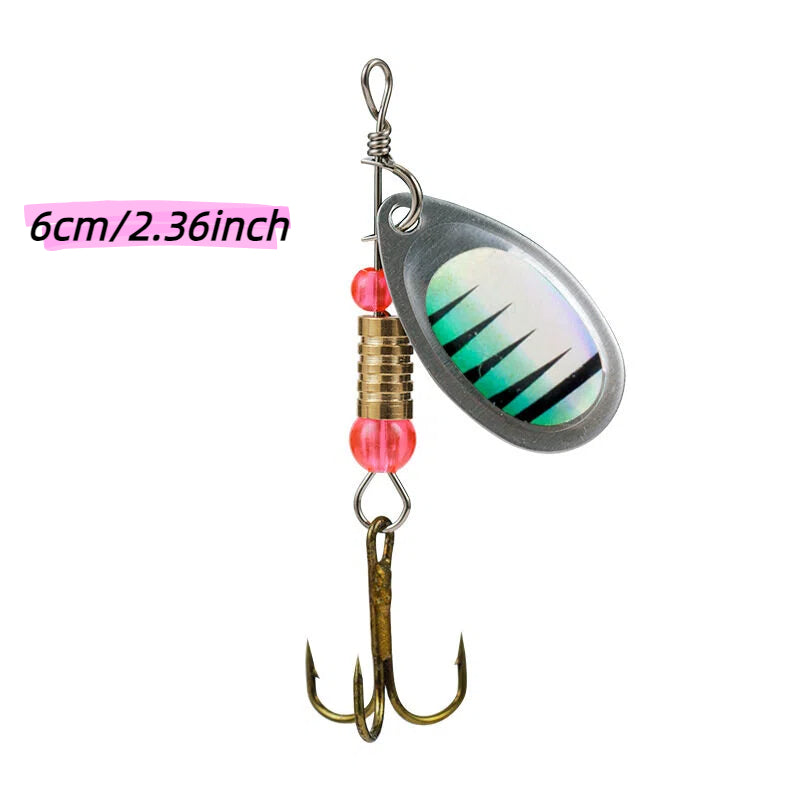 11Pcs Spinner Lure Kit, Rotating Blade Spinnerbait Set with Composite Flash Blades for Freshwater Fishing