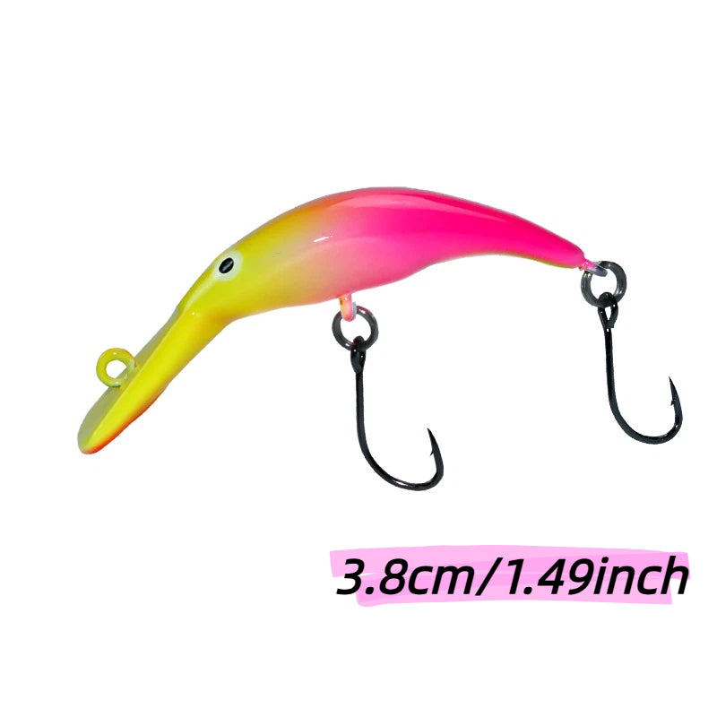 38mm 2.3g Sinking Mini Minnow Lure Full Water Layer Small Chili Micro Fishing Bait Artificial Hard Bait for Trout Freshwater Angling