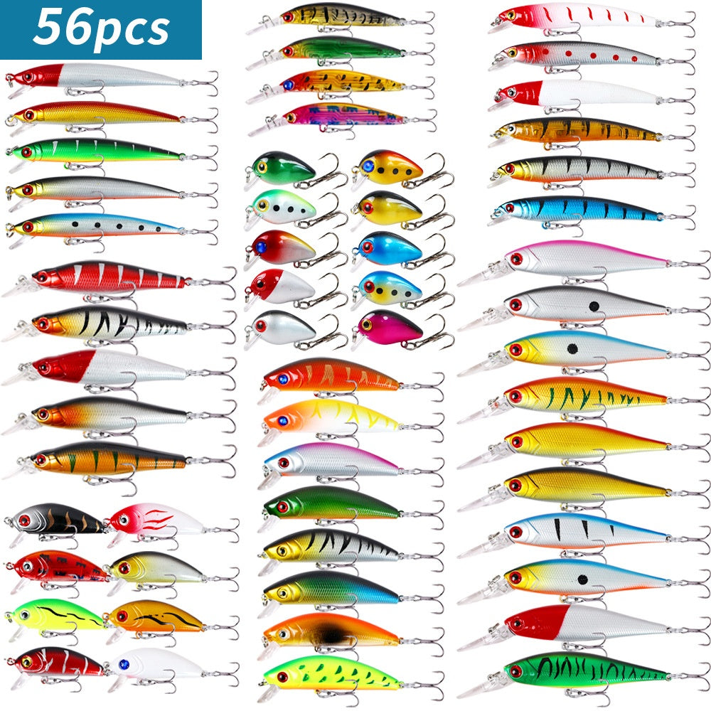 Long Cast Hard Lure Set - Floating / Sinking / Suspending Minnow for Bass, Pike & Saltwater Fishing