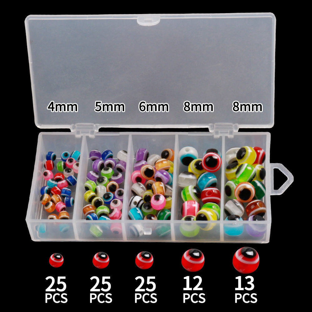 100Pcs Texas Rig Stopper Beads, 5-8mm Fishing Eye Beads Pegs for Texas Rig & Carolina Rig Lure Setup