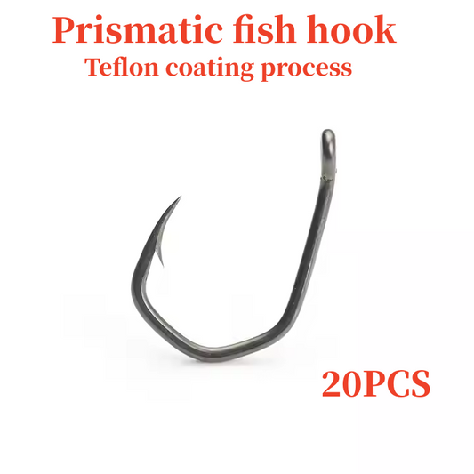 European prismatic carp hook