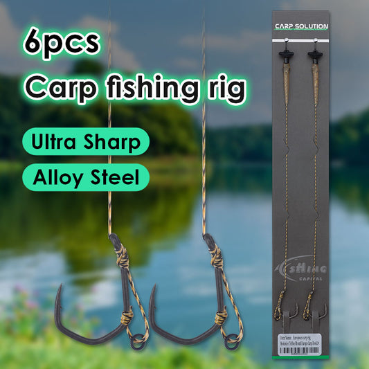 6-Pcs carp fishing rig