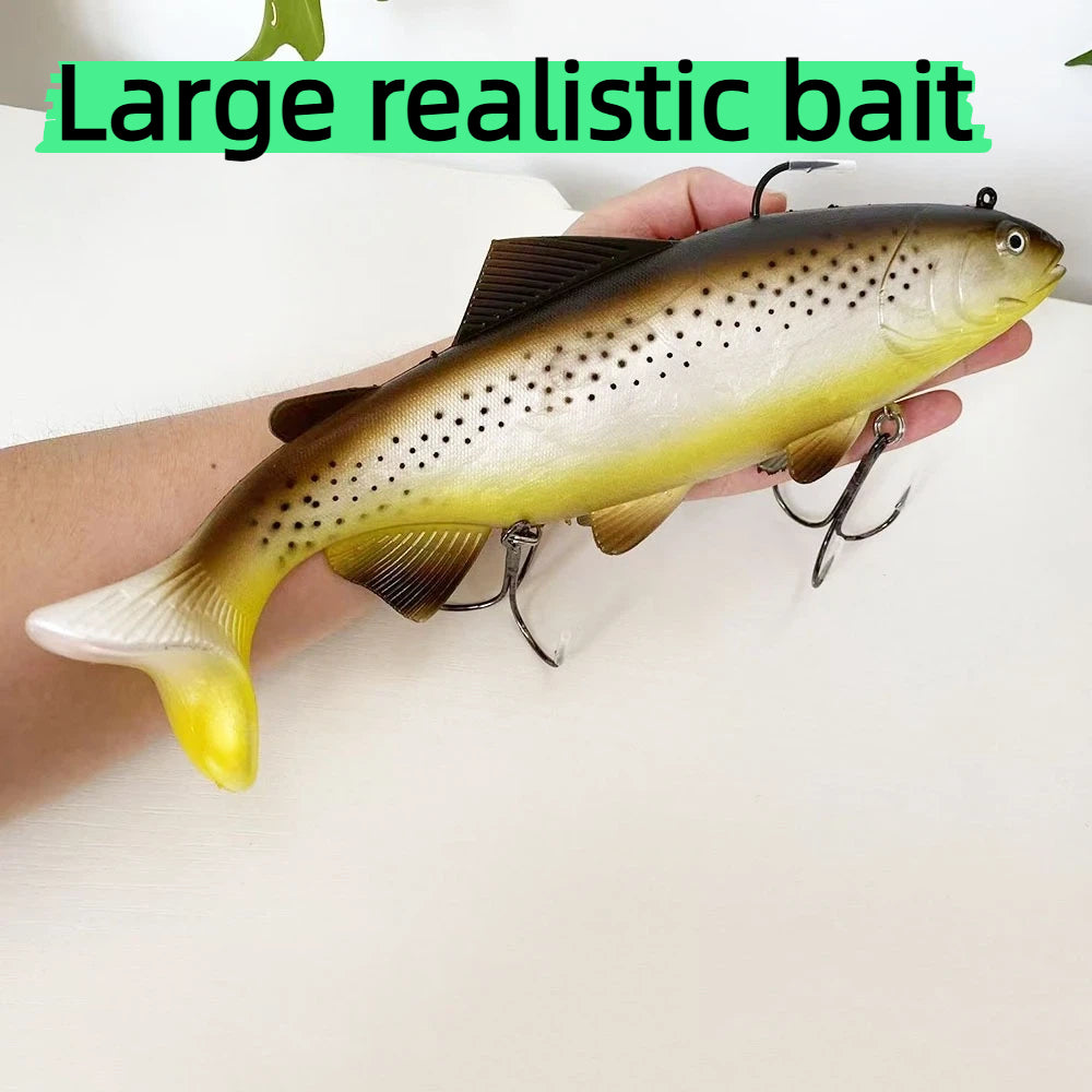 30cm 400g Slow Pitch Jig with Anti-Bite Hook - Heavy Duty Jigging Lure for Deep Sea, Offshore & Bottom Fishing