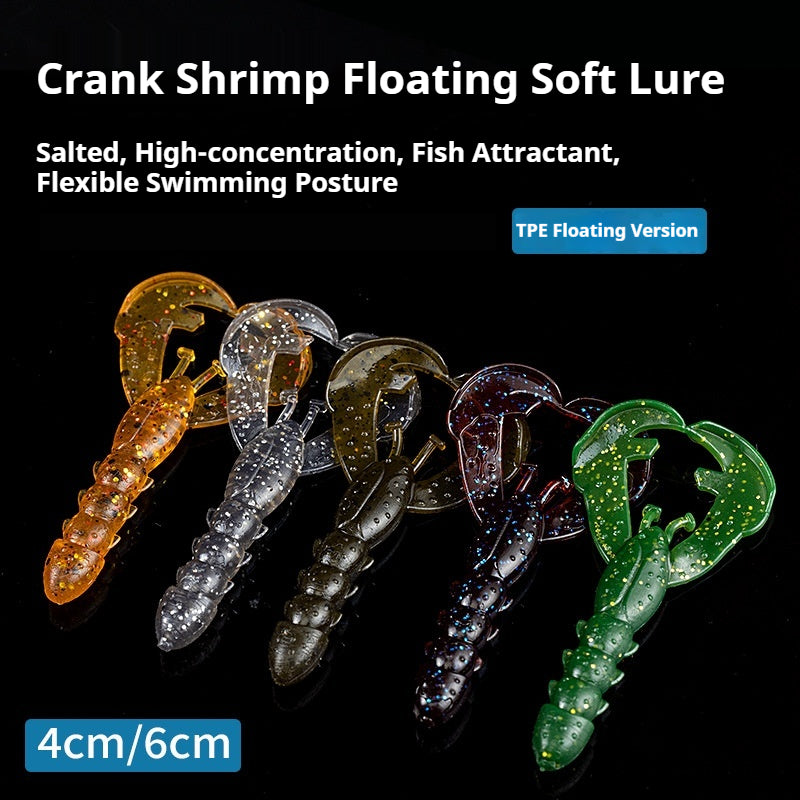 15pcs Shrimp-Shaped Soft Lure Set - Lifelike Finesse Bait for Bass, Perch & Wild Fishing