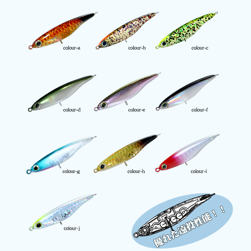Micro-object Japanese tremor long-throw submerged small pencil 2.9g4.2g tungsten beads