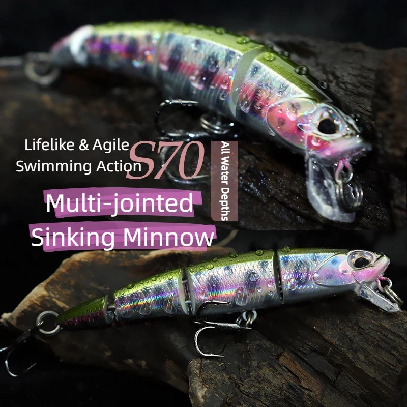 Hot Sale Long Cast Minnow Lure 60mm 7g Hard Fishing Bait for Topmouth Culter & Bleak