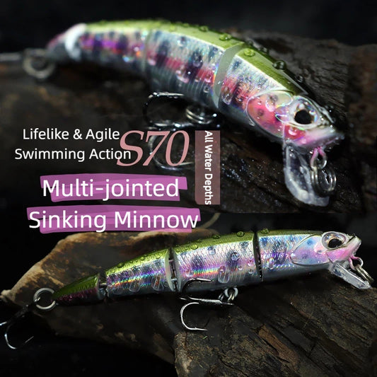 Hot Sale Long Cast Minnow Lure 60mm 7g Hard Fishing Bait for Topmouth Culter & Bleak