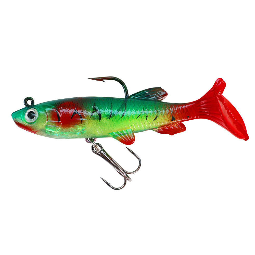 9cm 12.5g T-Tail Lead Head Soft Lure - Swimbait for Bass, Pike & Asp