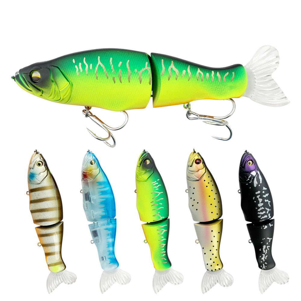 140mm 13g 2 Segments Jointed Swimbait Sinking Wobbler Lifelike Crankbait Artificial Hard Bait for Pike Bass Fishing
