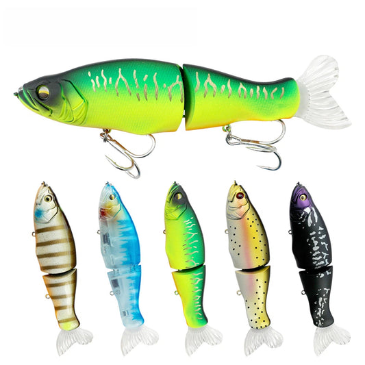 140mm 13g 2 Segments Jointed Swimbait Sinking Wobbler Lifelike Crankbait Artificial Hard Bait for Pike Bass Fishing