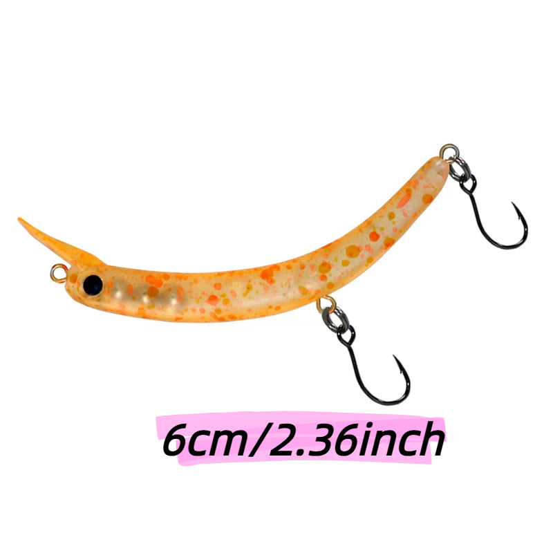 Hot Sale Japanese Stream Fishing Inverted Hook Micro Lure 60mm 3.8g Single Hook Inverted Lip Trout Bait Stream Fishing Hard Lure