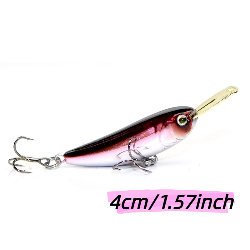 Hot Sale Long Cast Micro Pencil Lure 40mm 5g Mini Vertical Plate Hard Bait Full Water Layer Fishing Lure for Topmouth Culter & Silver Carp