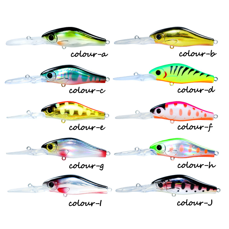 Floating water bait 5.8g/55mm long tongue plate Mino micro-bait, long throw hard bait