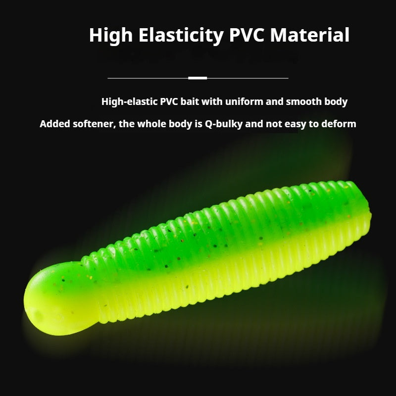 20pcs Salted & Scented Potato Soft Lure - Slow Sinking Finesse Bait for Bass, Perch & Asp