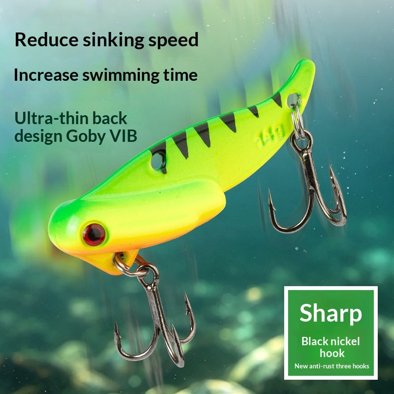 5Pcs Metal VIB Lures Long Casting Spoon Baits for Bass Trout Pike