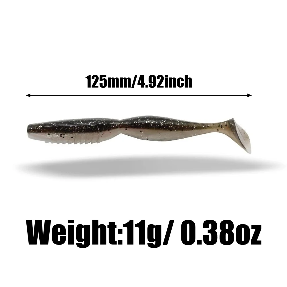 4PCS 125mm 2-Section Swimbait | Ultra-Realistic Swimming Action for Deep Diving & Multi-Depth Fishing