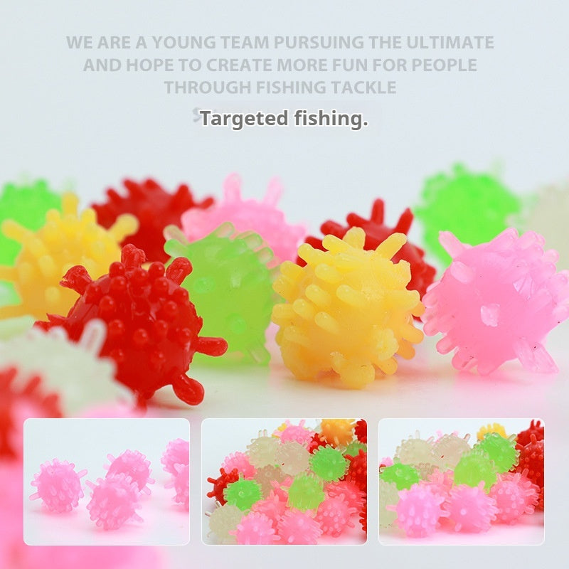 20Pcs Sweet Corn Scent Floating Spike Ball Soft Baits 10mm 0.6g, Lure & Coarse Fishing Bait for Trout