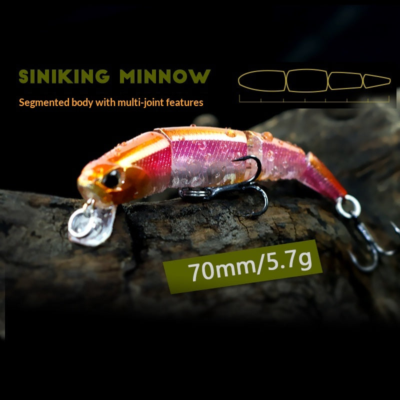 Hot Sale Long Cast Minnow Lure 60mm 7g Hard Fishing Bait for Topmouth Culter & Bleak