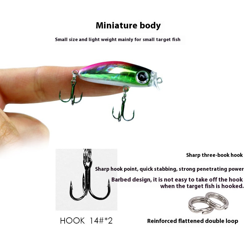 IMA same submerged micro-object Luya bait Mino 35mm2.2g horse mouth bait, bass, white striped trout, army fish