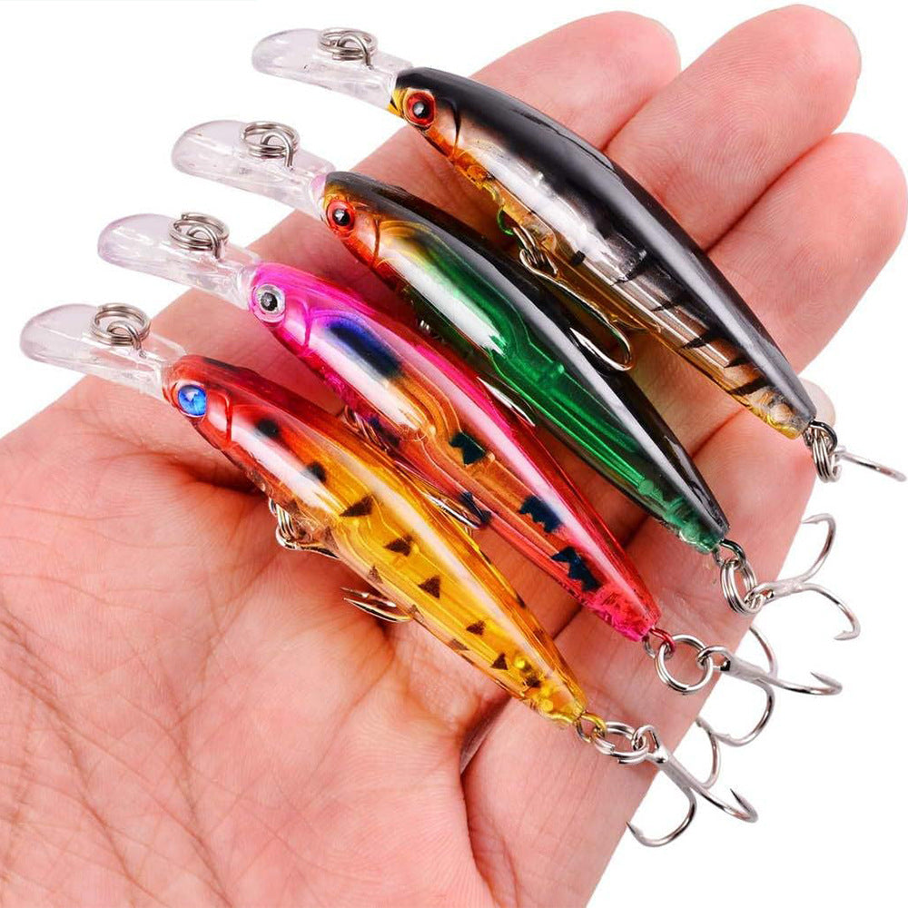 Long Cast Hard Lure Set - Floating / Sinking / Suspending Minnow for Bass, Pike & Saltwater Fishing