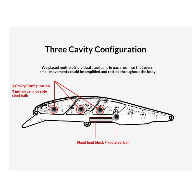 100mm Shallow Floating Minnow Lure 13.7g Bass Bait