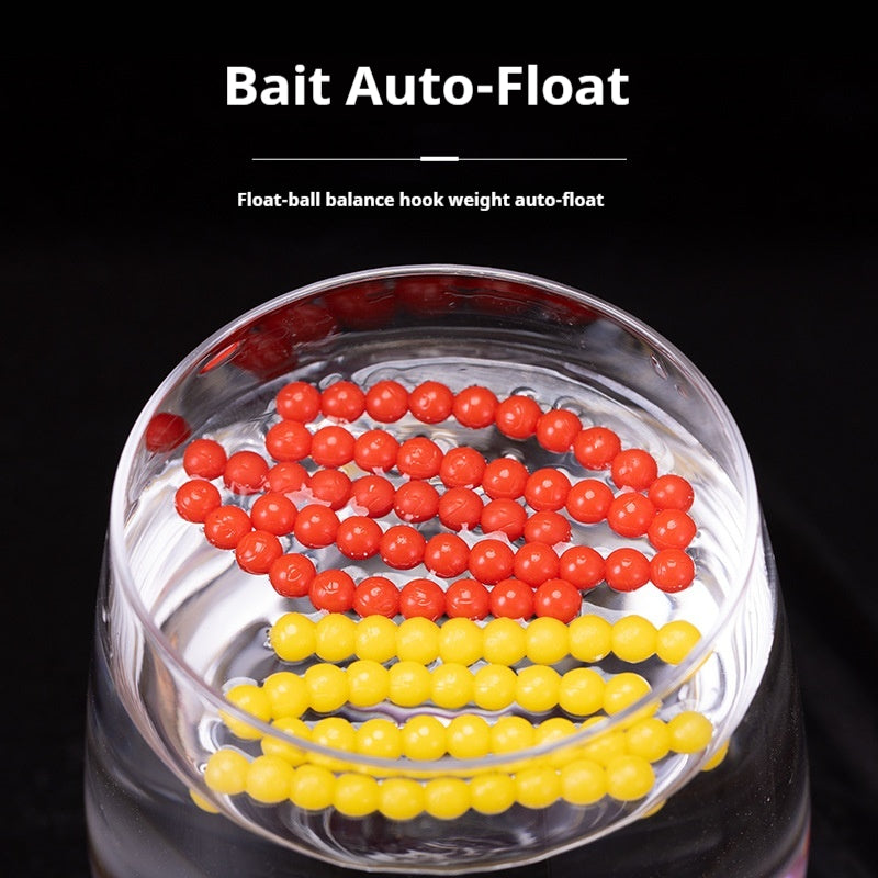 Floating Sweet Corn Scent Soft Bead Lures, Strung Ball Fishing Beads for Trout & Silver Carp