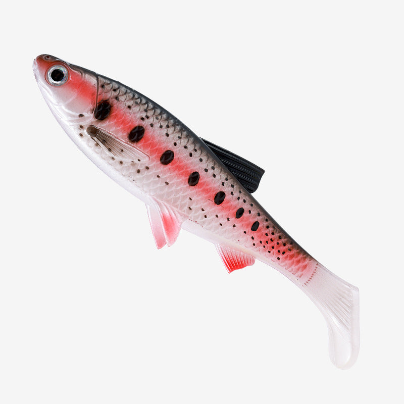 38g Large T-Tail Soft Swimbait - Realistic Fish Fin Lure for Saltwater & Freshwater Fishing