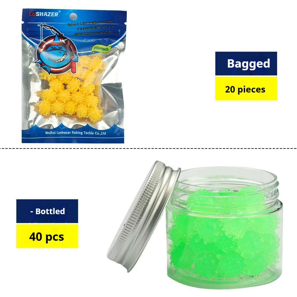 20Pcs Sweet Corn Scent Floating Spike Ball Soft Baits 10mm 0.6g, Lure & Coarse Fishing Bait for Trout