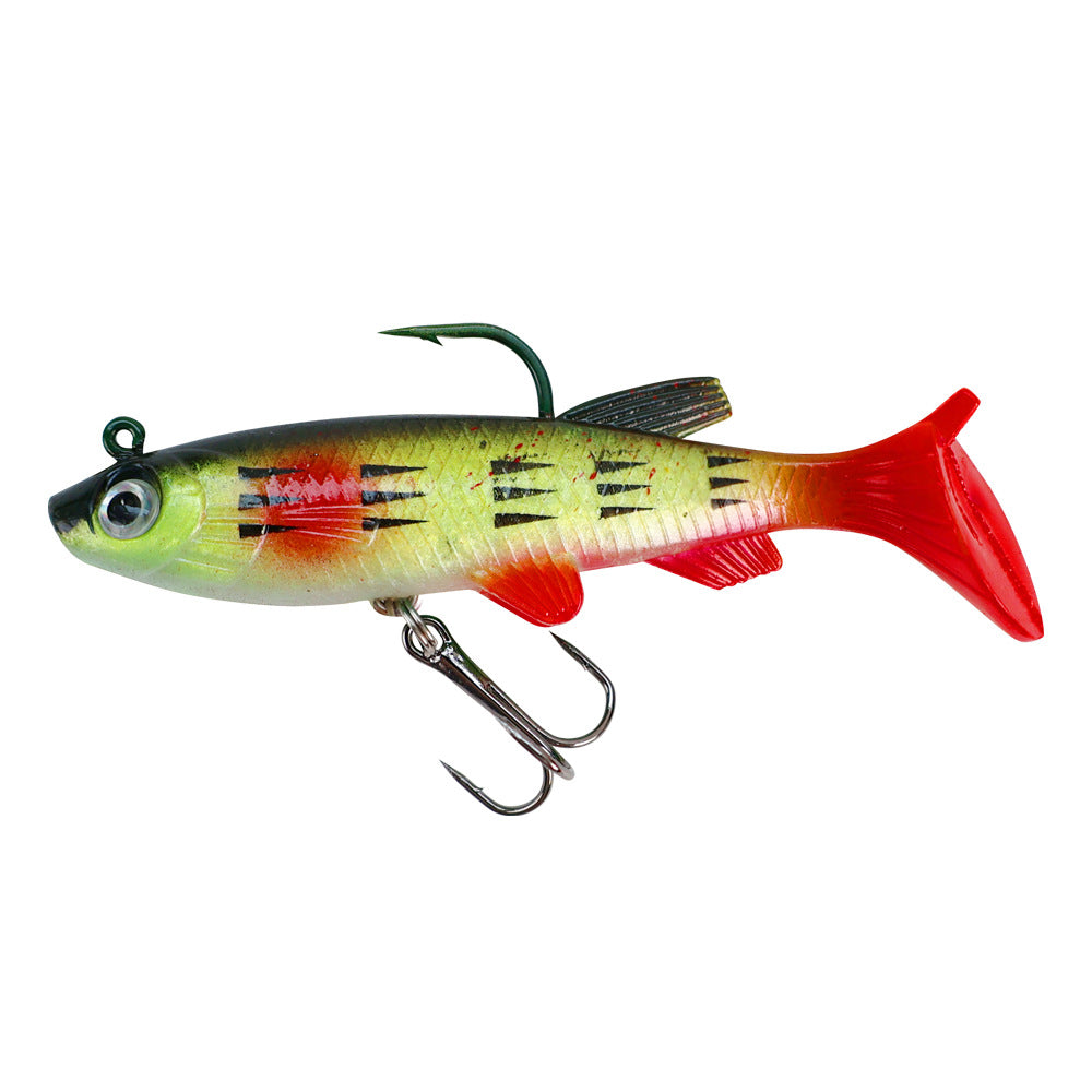 9cm 12.5g T-Tail Lead Head Soft Lure - Swimbait for Bass, Pike & Asp