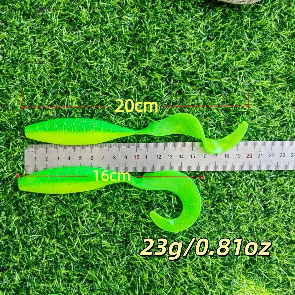 5PCS 16cm T-Tail Shad Soft Bait Silicone Worm Swimbait Artificial Lure for Bass And Pike Effective for Saltwater & Freshwater Fi