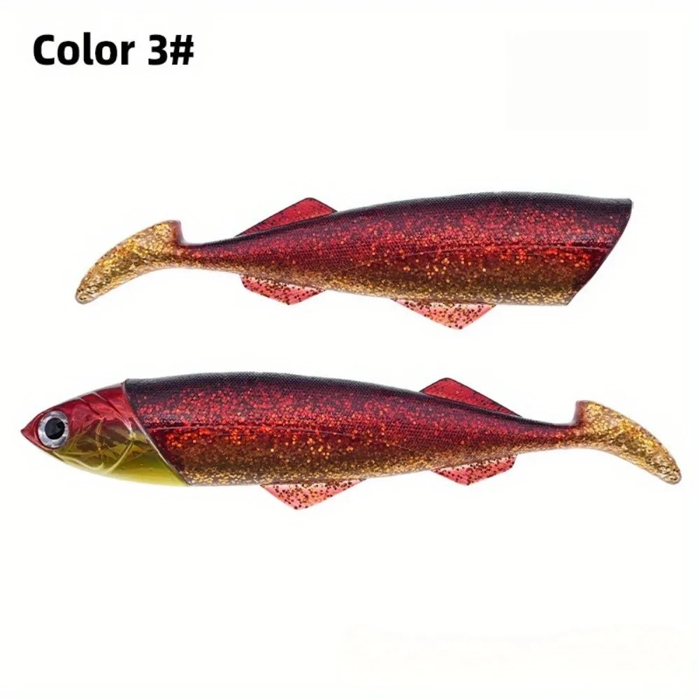 1Set Glow Head Slow-Sink Soft Lure 415g/516g | Extra-Heavy Duty Boat Fishing Lure for Tuna & Shark | Deep Sea Jigging