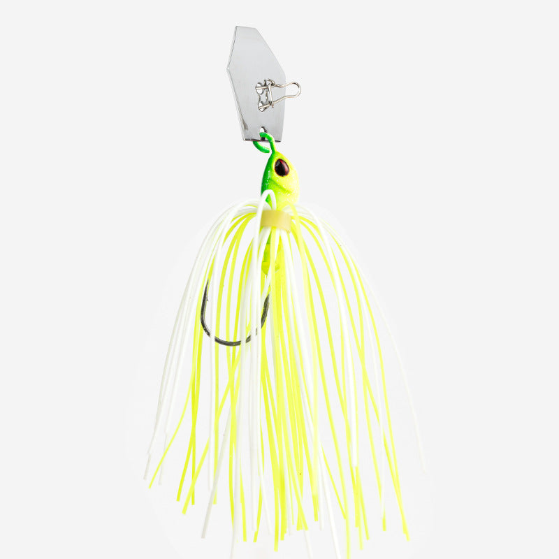 Composite Spinnerbait Lure with Blade Guard, Anti-Snag Fishing Lure for Snakehead, Bass & Yellowcheek Carp