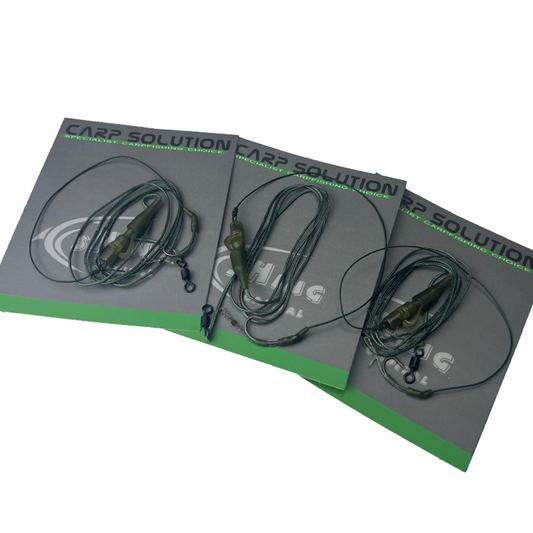 Finished European carp fishing set
