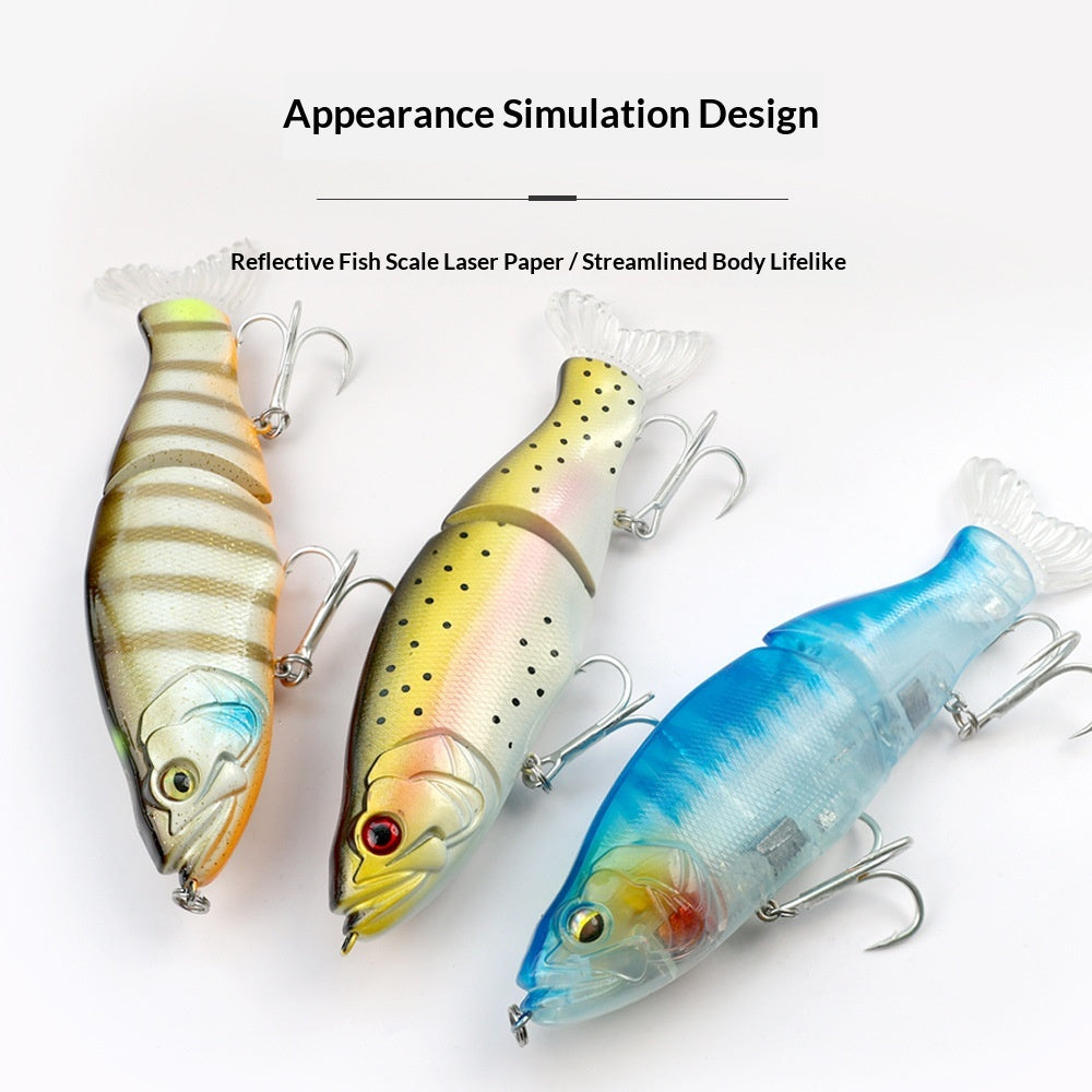 140mm 13g 2 Segments Jointed Swimbait Sinking Wobbler Lifelike Crankbait Artificial Hard Bait for Pike Bass Fishing