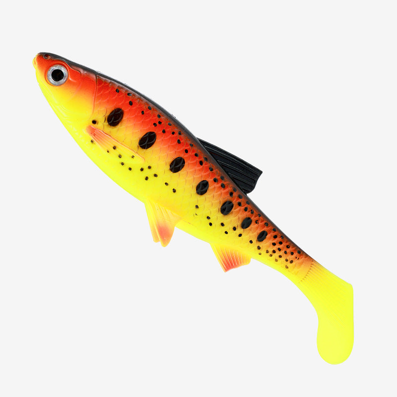 38g Large T-Tail Soft Swimbait - Realistic Fish Fin Lure for Saltwater & Freshwater Fishing