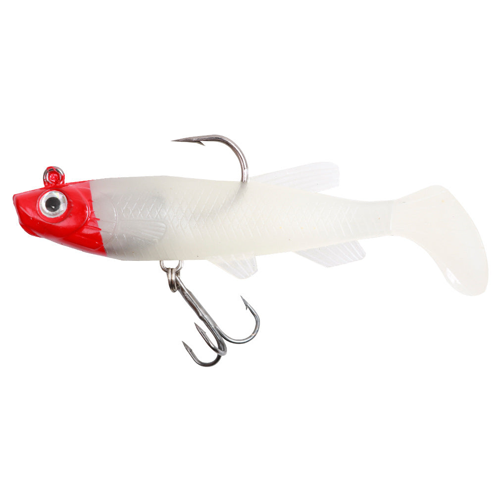 9cm 12.5g T-Tail Lead Head Soft Lure - Swimbait for Bass, Pike & Asp