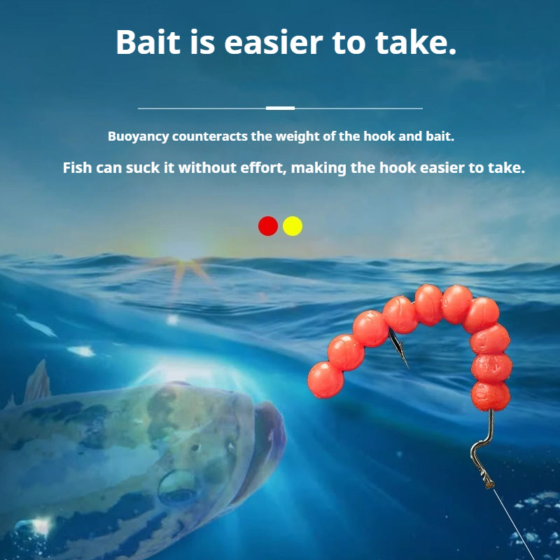 Floating Sweet Corn Scent Soft Bead Lures, Strung Ball Fishing Beads for Trout & Silver Carp